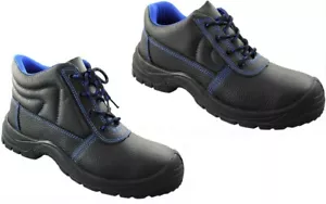 Arbeitsschuhe S3 Sicherheitsschuhe Stahlkappe Schwarz Leder Gr. 38-47 NEU - Bild 1 von 3