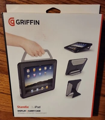 Funda de transporte de pantalla de pie versátil negra Griffin Standle para iPad - GB01685 Foto 1 de 3