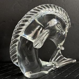 Vintage Murano Licio Zanetti signiert mundgeblasen Glas Fisch Skulptur Figur 8,5' - Bild 1 von 11