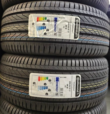 2X NEW CONTINENTAL ULTRACONTACT 235/50/17 96W 235 50 ZR17 UHP 2355017 B+A - Image 1 of 3