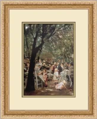 Impresión enmarcada personalizada Max Liebermann Munich Beer Garden Foto 1 de 2