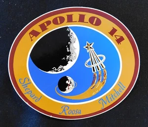 "Apollo 14 NASA Vintage Aufkleber - oval 3,5"" x 3"" - Bild 1 von 1