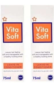 2 x Vita soft Leave in Hair Conditioner Best Frizz Control Shine as Vitapointe - Picture 1 of 1