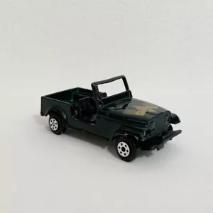 Yatming #814 Jeep CJ-7 Dark Green w/Gold Eagle On Hood 1:64 Scale - Picture 1 of 8