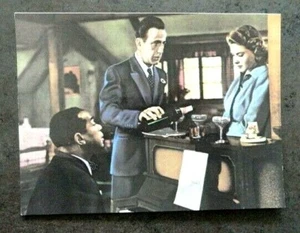 Large Casablanca Bogart Bergman Postcard - Picture 1 of 1