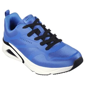 Mens Skechers Tres-Air Uno Modern Aff Air Sneaker Blue Shoes - Picture 1 of 6