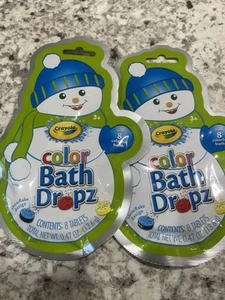 2 Packs Crayola Color Bath Dropz Fizzes & Tints Water Tablets - Picture 1 of 1