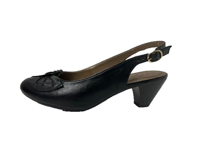 Zapatos Soft Style by Hush Puppies para mujer talla 7W negros con cordones punta cerrada Foto 1 de 4