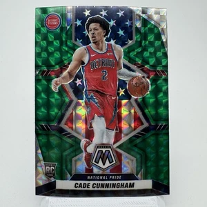 2021-22 Panini Mosaic National Pride Green Mosaic Prizm #260 Cade Cunningham RC - Picture 1 of 2