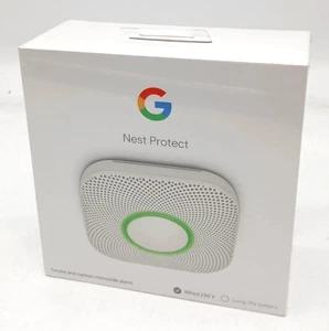 Google Nest Protect Batterie-Rauchmelder 2. Generation kabelgebunden *VERPACKT!* - Bild 1 von 3