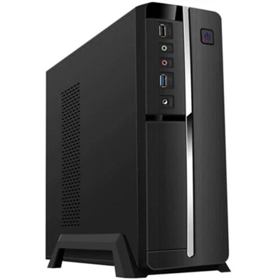 ATX Mini-Tower Gehäuse mit Stromzufuhr TooQ TQC-3005U3 Slim USB 3.0 - Bild 1 von 4