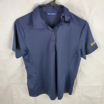 Camisa Cutter & Buck Mujer M Azul Prospecto Texturizada Polo Dólar Trabajo General Nueva Foto 1 de 4