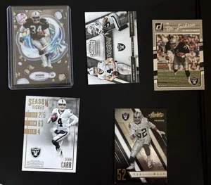 Oakland Las Vegas Raiders Starter Lot! Great Value For Beginning Card Collectors - Picture 1 of 4