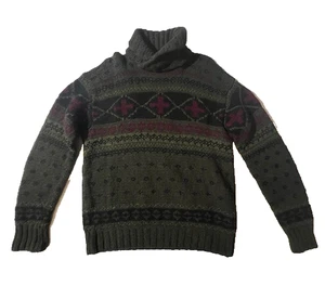 POLO RALPH LAUREN Herren Rollkragenpullover handgestrickt Wolle Kaschmir Fair Isle Gr. L - Bild 1 von 12
