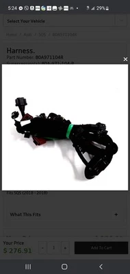 OEM 2018-2021 AUDI Q5 ARNÉS DE CABLES PARACHOQUES TRASERO PDC RADAR 80A971104R Foto 1 de 4