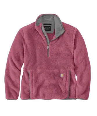 Carhartt Women's LARGE (12-14) Fleece Pullover Loose Fit Huckleberry OJ6470-W - Image 1 of 4