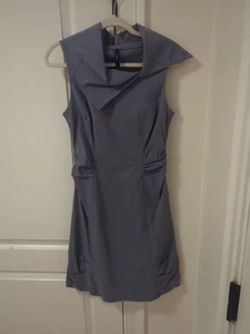 Porto San Francisco Luxury Stretch Dress Gray Small - Picture 1 of 10