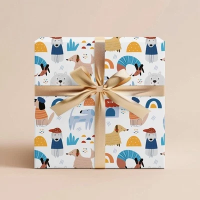 Farm Animal Wrapping Paper, Kids Birthday or Baby Shower Gift Wrap Roll - Image 1 of 4