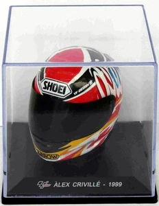 Altaya 1/5 Scale - Alex Criville 1999 Shoei Moto GP Helmet with Plinth and Case - Picture 1 of 4