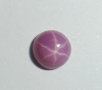 Opaque Star Ruby Round 4x4 mm Cabochon 6 Rayed Lab-created Stone 2 pieces Lot - Image 1 of 4