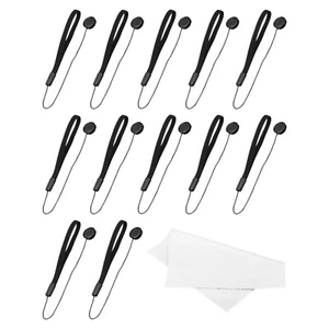 Camera Lens Cap Keeper, 12Pcs Elastic Lens Cover Tether Leash with Cloth - Picture 1 of 5