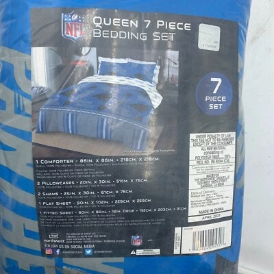NORTHWEST Carolina Panthers Queen Bed Set