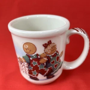 Longaberger Roger & Ginger Christmas 2000 Coffee Mug Gingerbread People Puppies - Picture 1 of 9