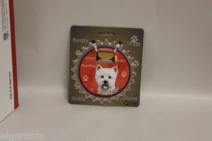 E&S Edelstahl FLASCHEN NINJA Untersetzer Flaschenöffner Magnet WESTIE Neu - Bild 1 von 2