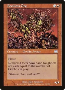 MTG 1X RECKLESS ONE ONSLAUGHT LIGHTLY PLAYED - Picture 1 of 1
