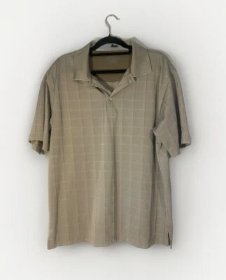 Camiseta polo de golf PGA Tour XL tostada para hombre 100 % poliéster, manga corta  Foto 1 de 4