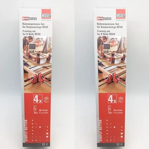 (2er-PACK - 8 Gesamtblöcke) Bessey K Schiene und Stilvorrichtung, 4er-Set Blöcke NEU - Bild 1 von 3