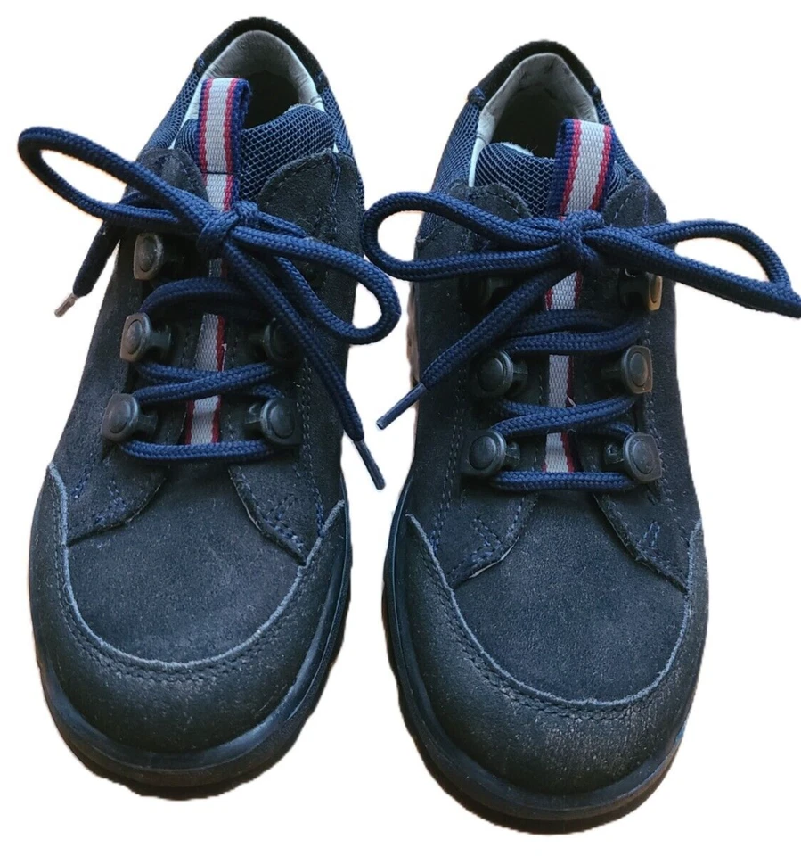 Ricosta Boys Pepino Germany Navy Suede Waterproof Wool Lined Boots Size 12 (30 - Image 1 of 4