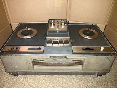 Grabadora de cinta estereofónica vintage WOLLENSAK 5750 de estado sólido carrete a carrete FUNCIONA Foto 1 de 4