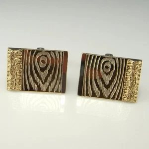 Vintage Silver Cufflinks with Box Unique Mens Cuff Links - Picture 1 of 5