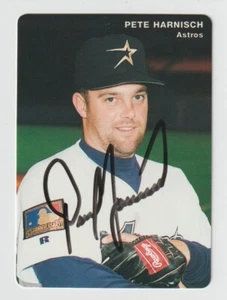 Pete Harnisch - Autographed 1994 Mother's Cookies - Houston Astros - Signed Card - Picture 1 of 1