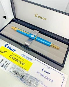 New PILOT Vanishing Point Capless Decimo AQUAMARINE BLUE 18K F Nib 2021 Limited - Picture 1 of 9