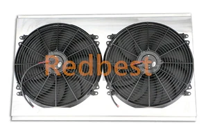 Shroud 2-16"Fan Fit Radiator 1988-2000 Chevy GMC C/K Series Suburban 6.5L Diesel - Imagen 1 de 10