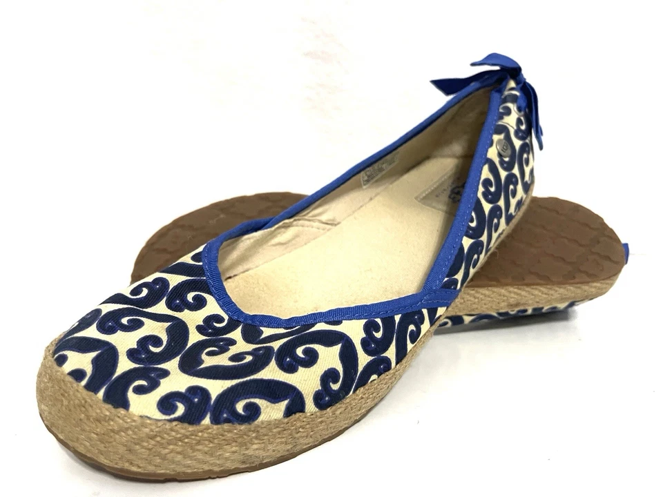 UGG Australia Azul Real/Tostado Alpargata Ballet Plantillas Acolchadas 9 Foto 1 de 4