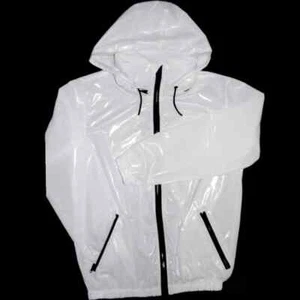 PVC Men's Vinyl Shiny Jacket Raincoat Trench Gothic Patent Waterproof Winters - Picture 1 of 2