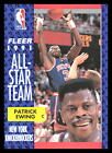 1991-92 Fleer Patrick Ewing #215 New York Knicks 3K