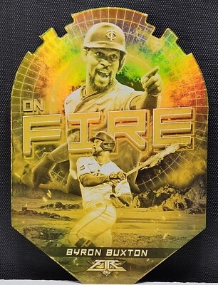 2022 Topps Byron Buxton Gold On Fire EF-27  Minnesota Twins - Image 1 of 2