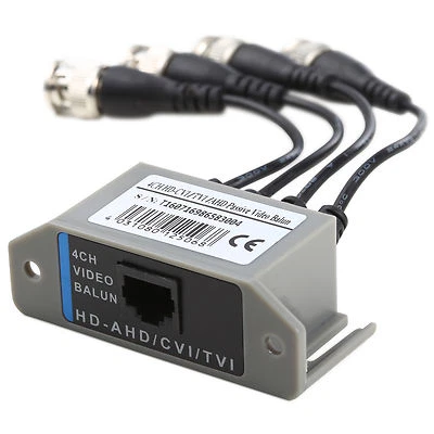 4CH HD Passive Video Balun Transceiver BNC To UTP RJ45 CCTV Via Twisted Pairs - Image 1 of 3