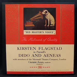 KIRSTEN FLAGSTAD - DIDO UND AENEAS - fast neuwertig Album - 1951 Box Set - RCA VICTOR - Bild 1 von 2