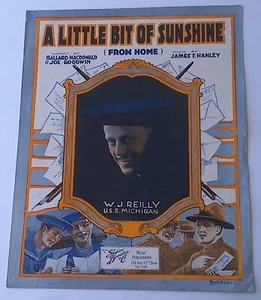 A Little Bit Of Sunshine 1918 Sheet Music - Picture 1 of 1