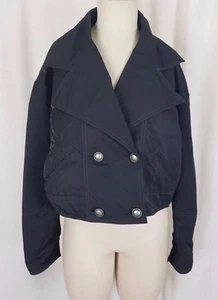 Angels Never Die ANVRDI Cropped Double Breasted Jacket Womens 1 Black Boutique - Picture 1 of 11