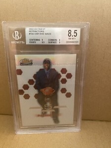 2002-03 FINEST DWYANE WADE #182 MIAMI HEAT REFRACTORS 190/250 BGS 8.5!