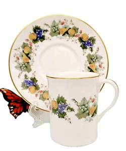 Royal Doulton Ravenna - Demitasse Cup & Saucer - Doppio Normale - Picture 1 of 11