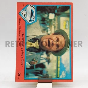 1978 Red Card Topps - Superman The Movie - # 100 Ned Beatty Plays Otis - Picture 1 of 1