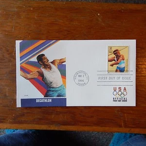 Estate Find - FDC OLYMPICS, Decathlon May 2, 1996 Centennial Games - Picture 1 of 4