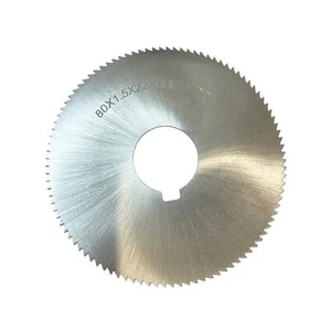 80MM DIAMTER SLITTING SAW 1.5MM WIDE HIGH SPEED STEEL 22MM BORE WITH KEYWAY RDG - Picture 1 of 1